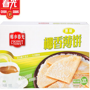 哈尔滨海南春光椰香薄饼105g总代理批发兼零售，哈尔滨购网www.hrbgw.com送货上门,海南春光椰香薄饼105g哈尔滨最低价格批发零售,京聪商城,哈尔滨购物送货上门。