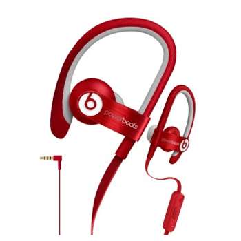 京聪商城BEATS PowerBeats 2 挂耳式运动耳机 红色 iphone线控带麦总代理批发