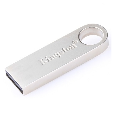 京聪商城金士顿（Kingston）DT SE9H 16GB 金属U盘 银色亮薄总代理批发