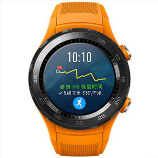 京聪商城HUAWEI WATCH 2 华为第二代智能运动手表4G版 独立SIM卡通话 GPS心率FIRSTBEAT运动指导 NFC支付 活力橙总代理批发